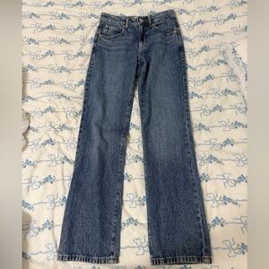 Garage Women's Relaxed Straight Leg Blue Jeans Size 00/23